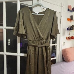 Baltic Born Olive Green Wrap Dress